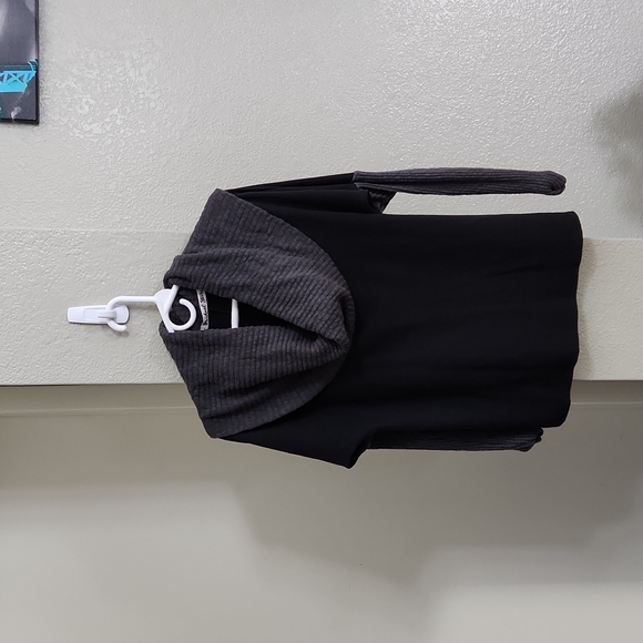 Michael Stars Cowl Neck Grey Sweater One Size - Picture 3 of 9